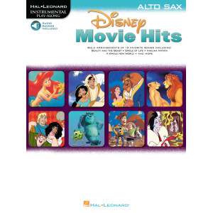 Disney Movie Hits Alto Sax (Book/Online Audio)